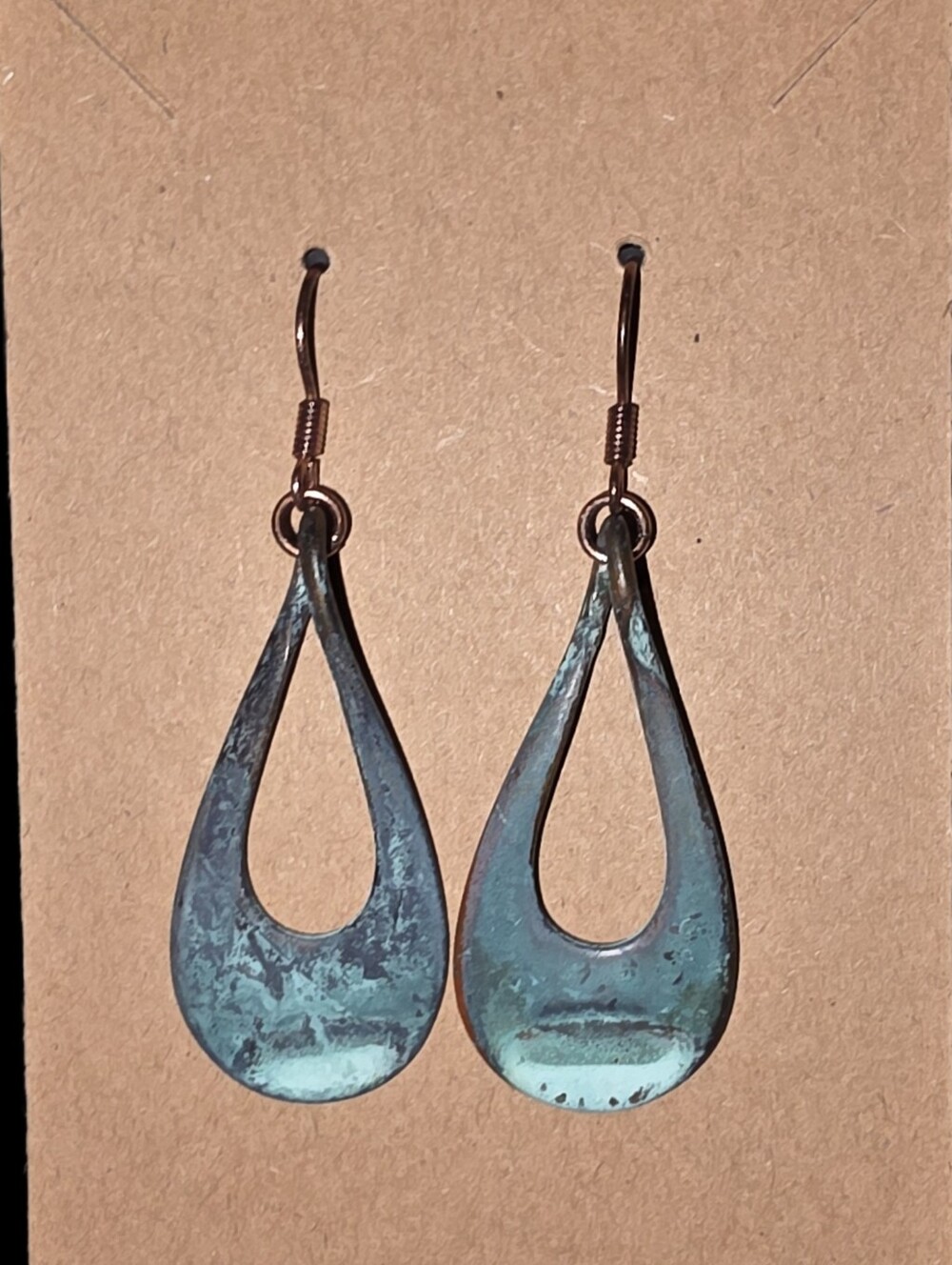 Teardrop Patina Earrings